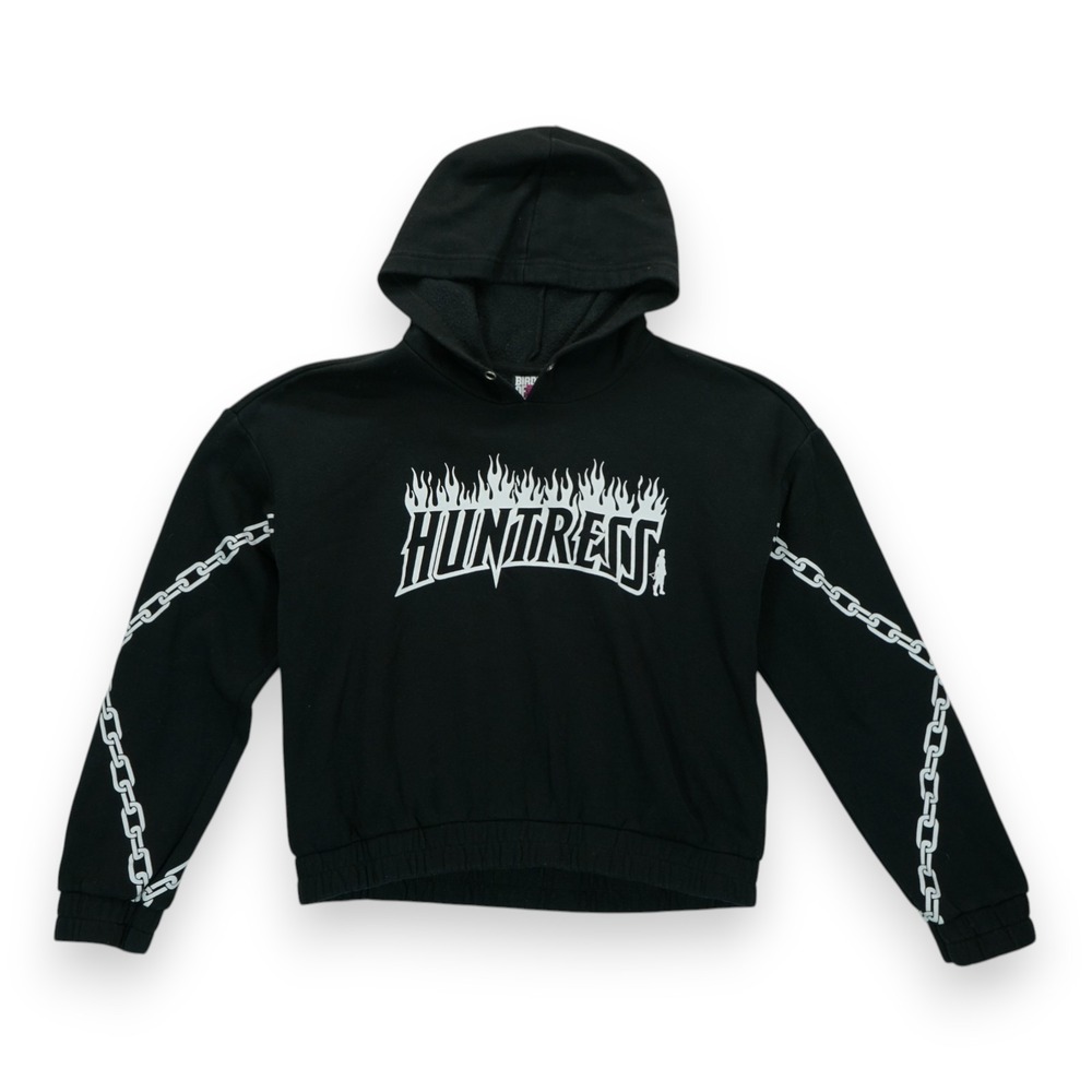 DC Comics Birds Of Prey Huntress Chain Semi-Crop Hoodie / Sweatshirt XL